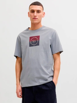 Футболка бавовняна довга чоловіча Jack & Jones 12290856 M Tradewinds (5715867123292)