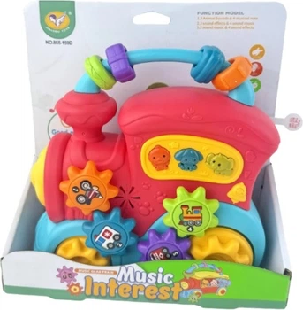 Zabawka muzyczna Jialegu Toys Music Interest pianinko lokomotywa 855-159D (6900313570747)