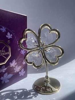 Фигурка со стразами Swarovski Клевер 8 см 1601755