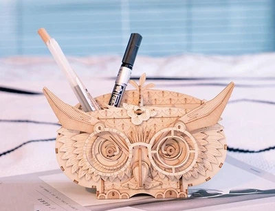 Деревянный 3D-пазл конструктор Сова Rolife Owl Storage Box TG405 (61 деталь)