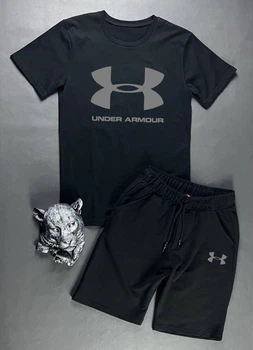 Літній костюм Under Armour футболка + шорти чорний M 4190