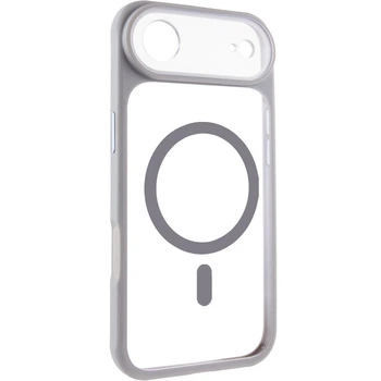 Чехол TPU+PC GETMAN Moon Clear with Magnetic Safe для Apple iPhone 17 Air (6.5") Grey