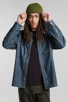 Чоловіча темно-синя джинсова сорочка 1-pocket Regular Denim G-Star RAW S D24764,D539
