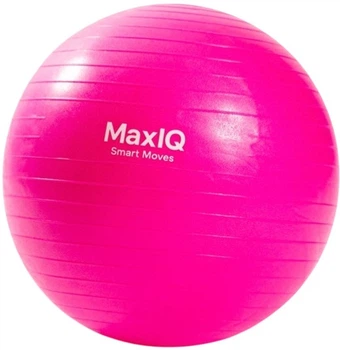Балансовый мяч-тренажер MaxIQ фитбол, диаметр 55 см Розовый (MaxIQ-MD1225-55)