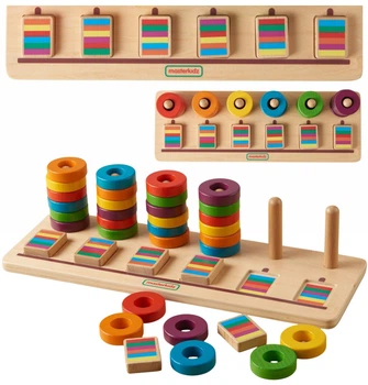 Sorter Montessori masterkidz Układanka Nauka liczenia i kolorów (6955920030504)