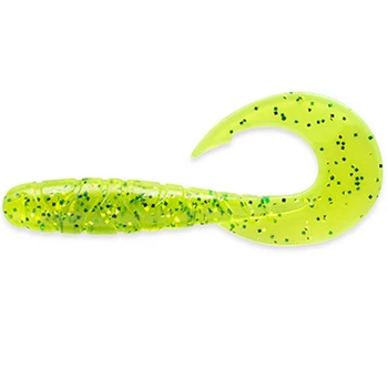 Силікон FishUp Mighty Grub 3.5 in/ 88,9мм / 7pcs ./# 026 - Flo Chartreuse / Green (10055119)
