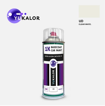 Фарба автомобільна аерозольна YUKALOR KIA UD clear white 1996 400 мл