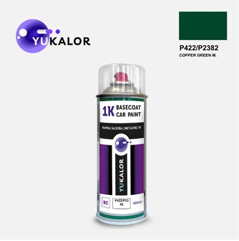 Фарба автомобільна аерозольна YUKALOR TVR P422 P2382 copper green m 1991 1991 400 мл