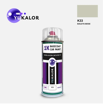 Фарба автомобільна аерозольна YUKALOR SMART K33 baileys beige 2023 2024 400 мл