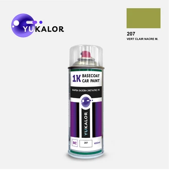Фарба автомобільна аерозольна YUKALOR RENAULT 207 vert clair nacre m 1973 2021 400 мл