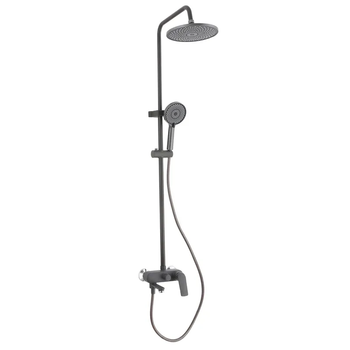Душова колона із змішувачем Plamix Lucas-008-J Graphite (Колір графіт) (PM6103)