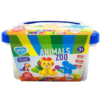 Набір тіста для ліплення "Zoo animals box" Окто (205432)