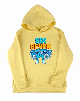Детское худи для мальчика Спиногрыз SIX SEVEN СПИ- Н052 134 cм желтый