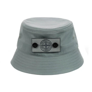 Молодежная панама с патчем "Stone Island" Темно-серый