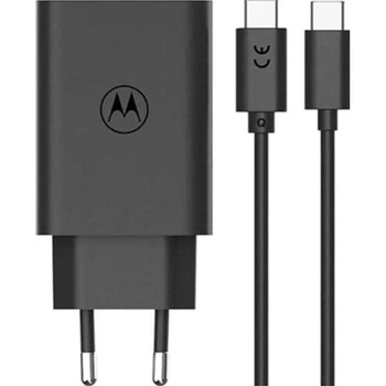 Сетевое зарядное устройство Motorola TurboPower 68W USB-C + Type-C to Type-C Сable Black (MC-682N) [162659]