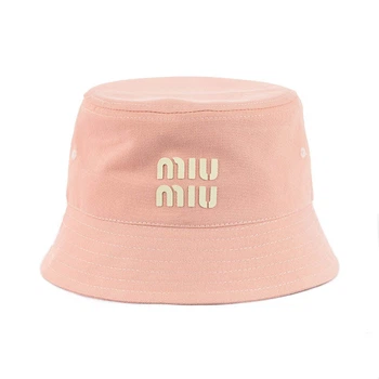 Молодежная панама "miu-miu" Персиковый