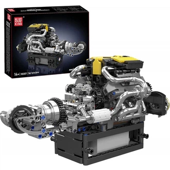 Конструктор Mould King Mking Двигатель и коробка передач Turbocharged PAG V8 (10207) [161097]