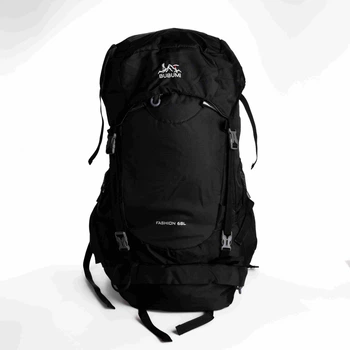 Туристический рюкзак Slow Journey 68 л черный с креплением MOLLE Черный SJ-0036-2B