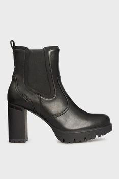 Жіночі чорні шкіряні ботильйони SABINA Guess 40 FL7SABLEA10
