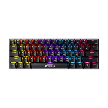 Игровая клавиатура XTRIKE ME GK-916, mechanical wired keyboard, ENG Layots, 61keys, Red Switch, USB, 1.5m, black