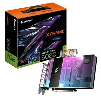 Видеокарта GF RTX 5080 16GB GDDR7 Aorus Xtreme Waterforce WB Gigabyte (GV-N5080AORUSX WB-16GD)