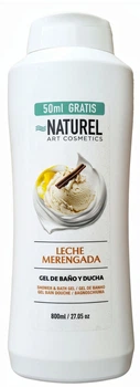 Гель для душу Naturel Art Cosmetics Leche Mereng з ароматом молока та кориці 800 мл (8429014017675)
