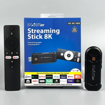 Приставка TV Stick HCS97 поддержка технологии 8K HD WI-FI 2.4-5G конфигурация памяти 2/16GB Смарт ТВ AndroidTV 16.0 модуль Bluetooth 5.0