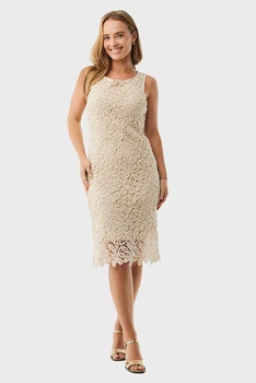 Жіноча бежева сукня Crochet Mexx S MF006301561W