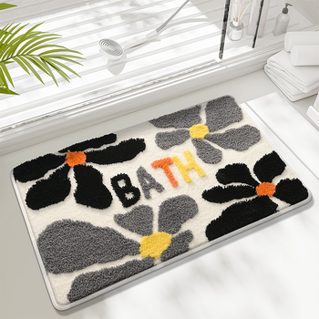 Килимок для ванної кімнати BATH 50х80 см | Антиковзкий м'який килимок у ванну