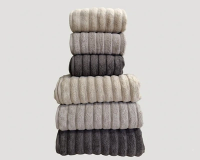 Набор турецких махровых полотенец Cestepe MicroCotton Premium 3 штуки 50x90 + 3 штуки 70х140 Ezgi 1 плотность 600 г/м2