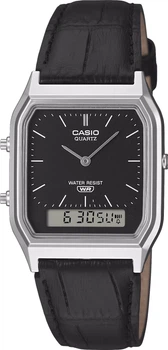 Мужские часы Casio AQ-230EL-1A серебристые секундомер (AQ-230EL-1A)