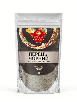 Перець ЧОРНИЙ мелений Преміум TM WAKA, В'єтнам, 100г