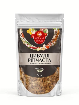 Цибуля сушена смажена Преміум шматочками TM WAKA, 50г