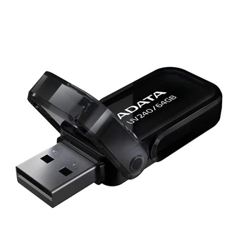 Флеш-накопичувач USB ADATA AUV240 64GB USB 2.0 Black (AUV240-64G-RBK)