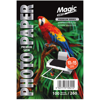 Фотобумага сатин 10х15 260 г/м² RC Премиум Superior (100 листов) Magic Бумага сатин 260 грамм