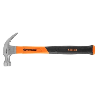 Молоток-гвоздодер NEO Tools (345 мм, 450 г) столярный ручка из стекловолокна (26853)