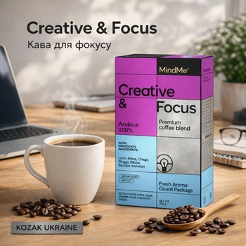 Кава мелена MindMe Creative & Focus 250 г 100% Arabica Premium