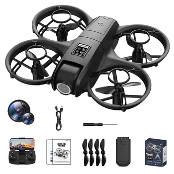 Квадрокоптер X228 - дрон с HD камерой Wi-Fi FPV, оптическое позиционирование, удержание высоты, Headless режим, флипы 360°, до 100 м, до 10 минут полета, черный