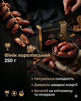 Финики медовые 250 г натуральные мягкие сладкие сушеные без сахара королевские zip-пакет