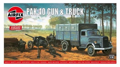 Збірна модель 1:76 німецька вантажівка Opel Blitz & Pak 40 Gun Airfix A02315V