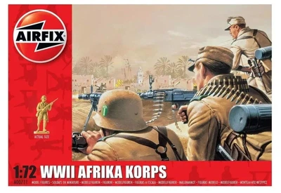 Збірна модель 1:72 фігури німецька піхота африканського корпусу WWII Afrika korps Airfix A00711V