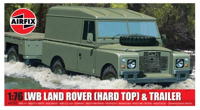 Збірна модель 1:76 автомобіль LWB Landrover (Hard Top) and Trailer Airfix A02324