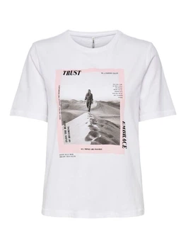 Футболка ONLINDRE LIFE BOXY S/S TRUST BOX JRS 15221374 White TRUST ONLY S Білий 15221374WHITETRUST S