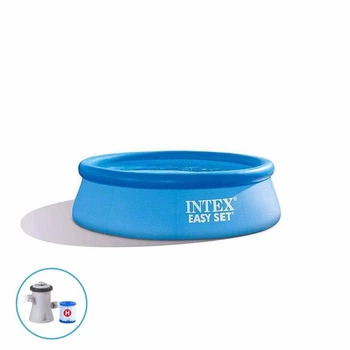 Надувной бассейн Intex Easy Set 28108, 244* 61 см (в комплекте картриджный фильтрующий насос)