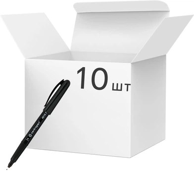 Набір маркерів для дисків Centropen CD-Liner Ergoline 0.6 мм Чорний 10 шт. (4616/01) (8595013631669)