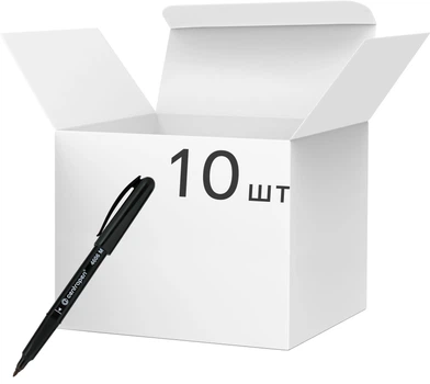 Набір маркерів для дисків Centropen CD-Pen Ergoline 1 мм Чорний 10 шт. (4606/01) (8595013631843)