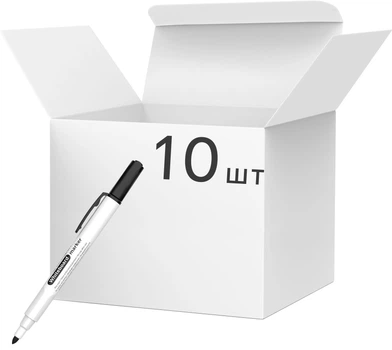 Набір маркерів для дошок Centropen Board 1-2 мм Чорний 10 шт (2709/01)