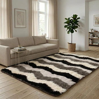 Коврик декоративный мягкий ворсистый Травка Colorful Home Зиг-заг 200х300 см