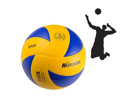 Тренувальний волейбольний м'яч Mikasa MVA200 сертифікований FIVB розмір №5 для пляжного волейболу, тренувань та активного відпочинку професійний м'ячик для спортивних ігор