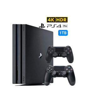 Игровая Приставка Playstation 4 Pro 1TB Black +2DualShock 4 Б/У "Комплект"